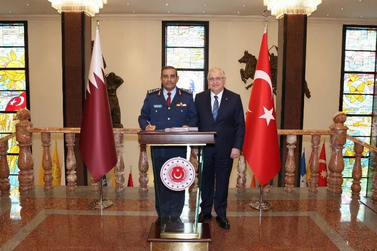 Bakan Güler, Katar Genelkurmay Başkanı Kabul Etti