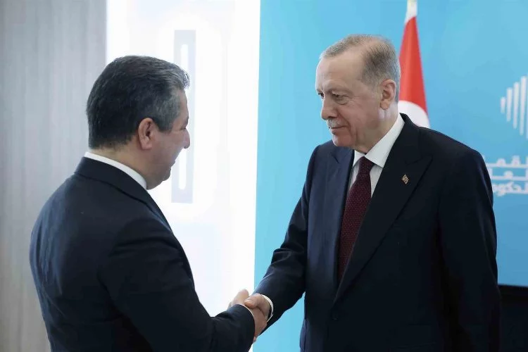 Cumhurbaşkanı Erdoğan, IKBY Başbakanı Mesrur Barzani’yi Kabul Etti
