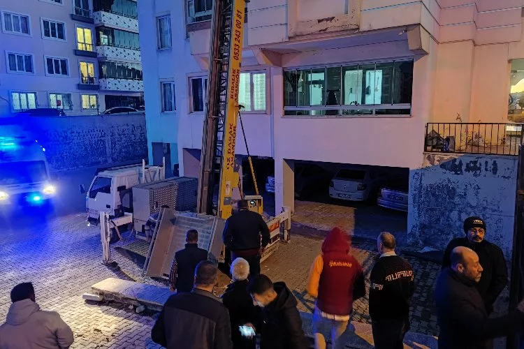 Gaziantep'te yük asansörden düşen 1 kişi öldü,1 kişi yaralı