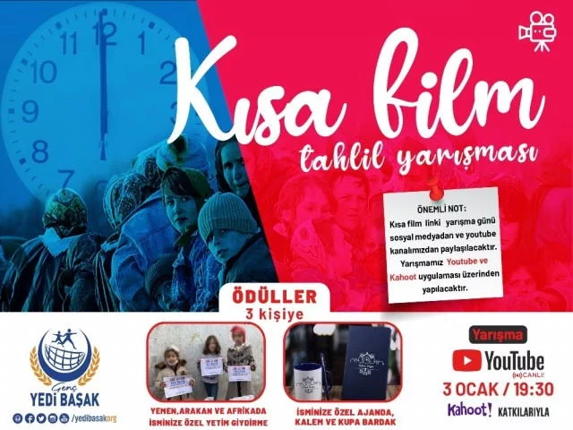 Genç Yedibaşak’tan online kısa film tahlil yarışması