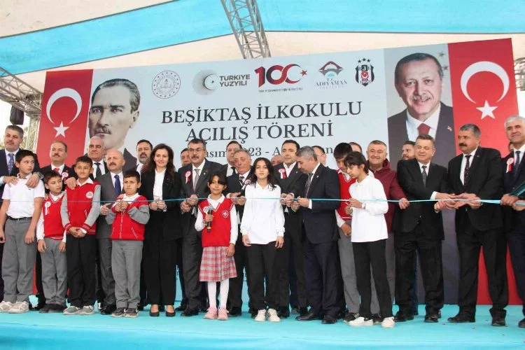 Milli Eğitim Bakanı Tekin, Beşiktaş Jimnastik Kulübü’nün yaptırdığı okulu açtı