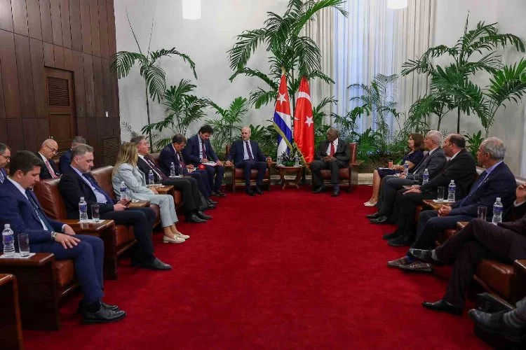 TBMM Başkanı Kurtulmuş, Küba Devlet Başkanı Yardımcısı İle Bir Araya Geldi
