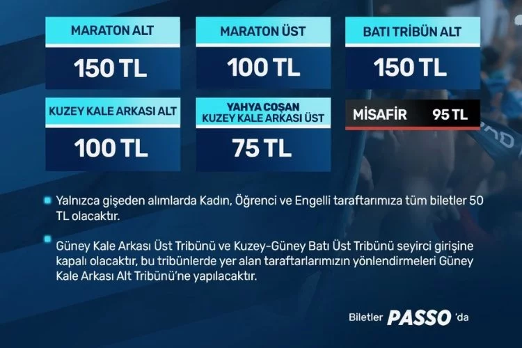 Y. Adana Demirspor - Gaziantep FK Maçının Biletleri Satışa Çıktı